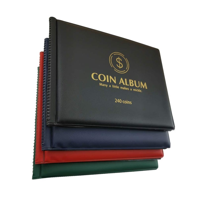 MUDOR Coin Collection Holder Album for Collectors, 240 Pockets Coin Collection Book Office Supplies - Image 5